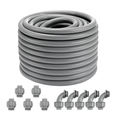 3/4 i flexibel vätsketät elektrisk PVC-ledning 100 fot icke-metallisk