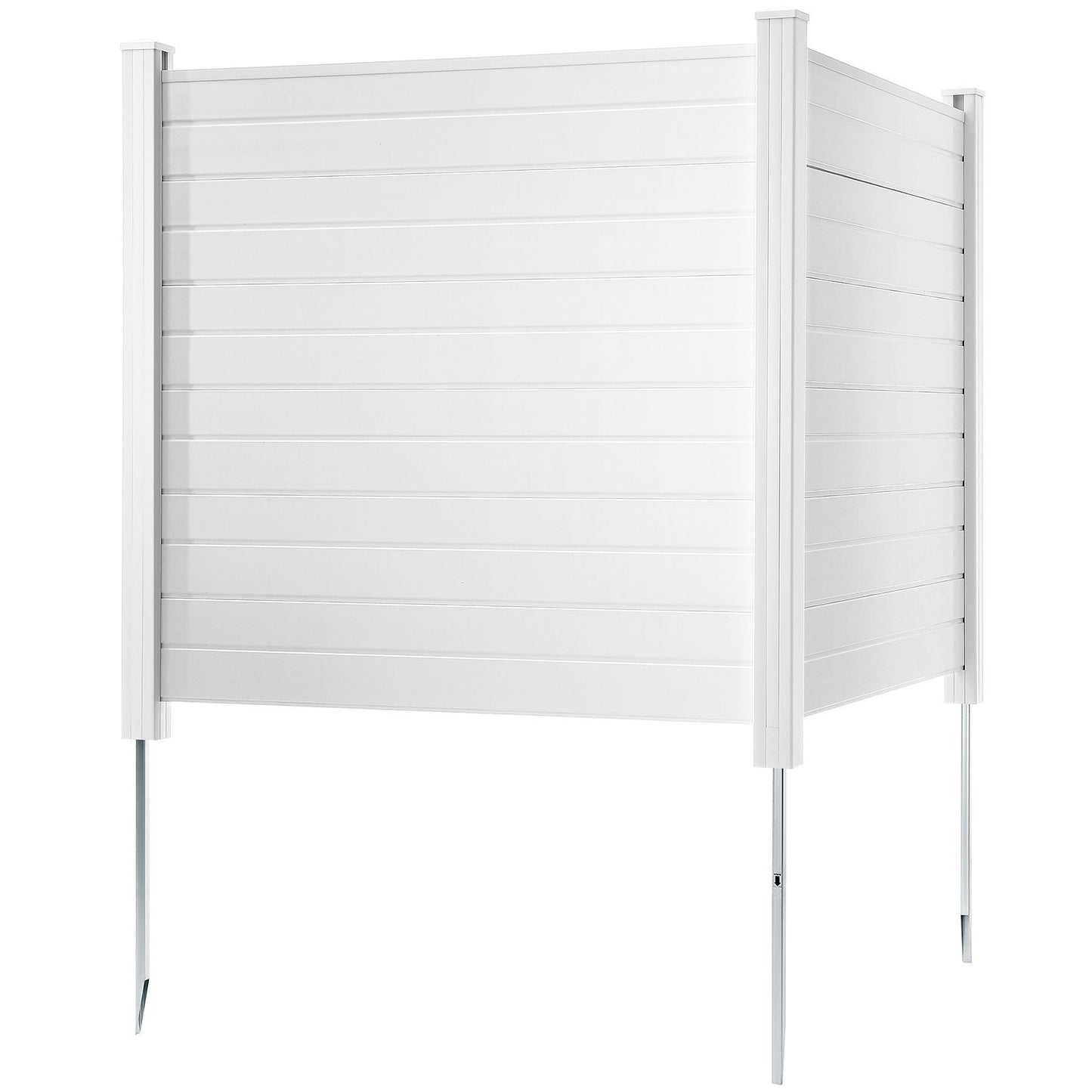 Outdoor Privacy Screens, 50" B x 50" H Luftkonditioneringsstängsel, Poolutrustningshölje, Horisontellt Vinyl Privacy-staket, perfekt för att omsluta papperskorgen och A/C-enheter (2-paneler)