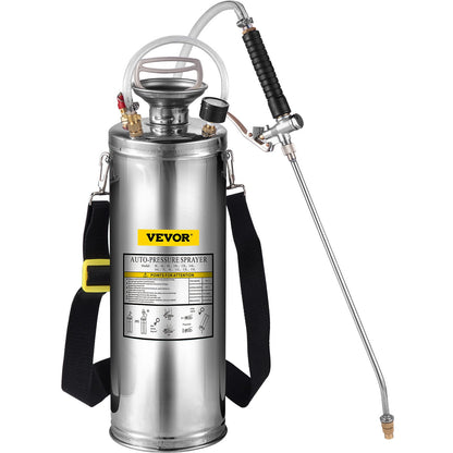 Stainless Steel Sprayer 10L Household Garden and Floor Cleaning Sprayer, Suitable for Current Neds in Industry, Agriculture, Commerce, Medicine and Other Industries