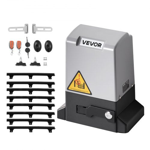 400W elektrisk skjutgrindsöppnare 900 kg kugghjulsspår infraröd sensor