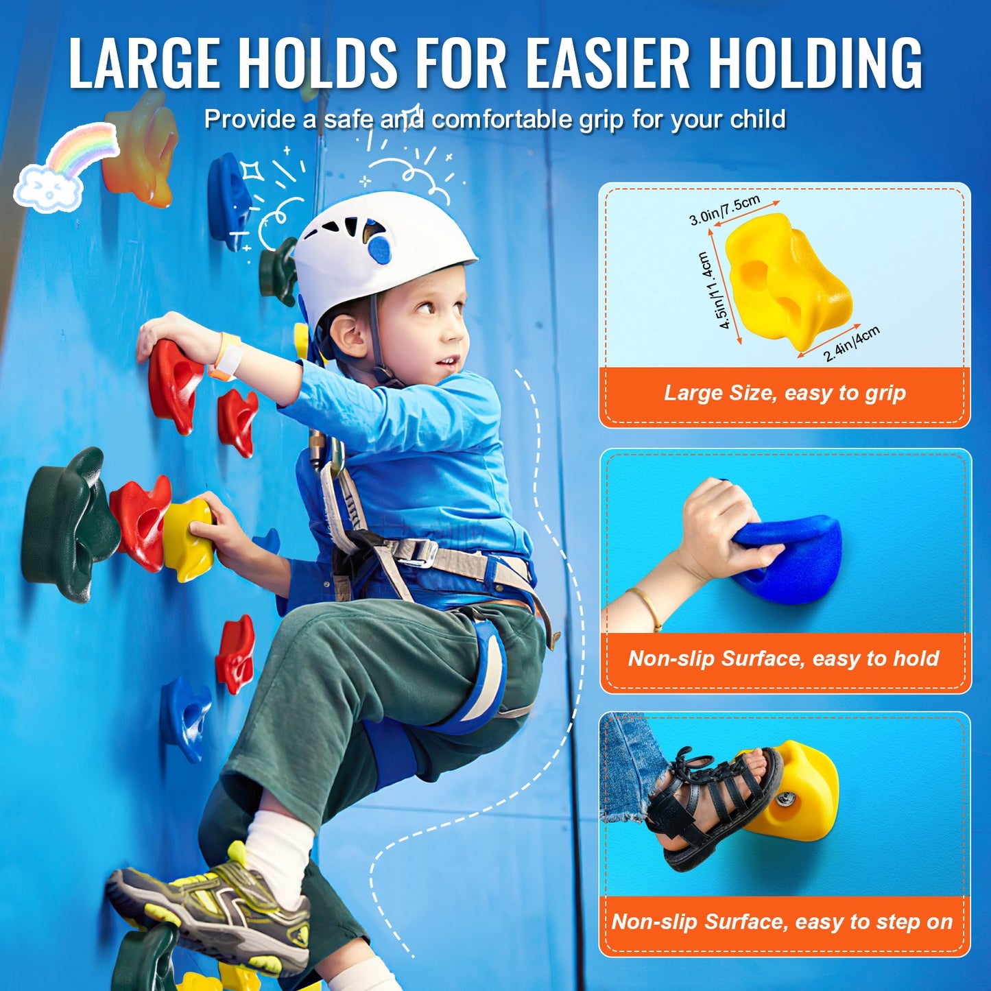 25 Rock Climbing Holds Climbing Rocks Rock Wall Holds Grips Indoor/Outdoor