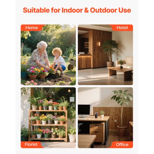 Garden Pot Mover Heavy Duty Potted Plant Trolley with Adjustable Handle | EU