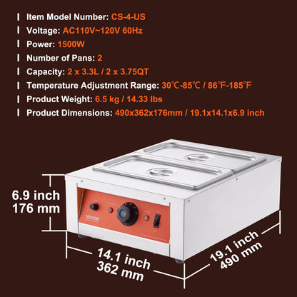 Chocolate Tempering Machine Chocolate Melting Pot 17.6 Pounds 2 Tanks