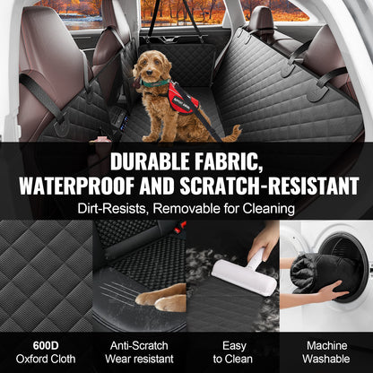 52 x 24,8 Zoll Hunde-Autositzbezug für die Rückbank, wasserdicht, 600D, für Autos