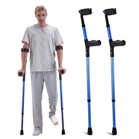 Underarmskryckor Gåkryckor i aluminium med justerbar höjd och manschetter