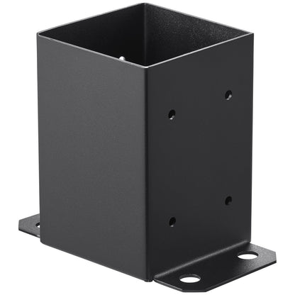 4x4 stolpbas 10 st, innerstorlek 3,6x3,6 stolpbasfästen, kraftigt pulverlackerad stolpeankare Mattsvart trästolpfästen för paviljongdäcksräcke Stöddäcks bottenplatta