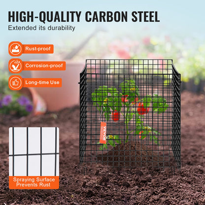 10-pack växtskydd från djur 12'' x 12'' växtbur för grönsaker