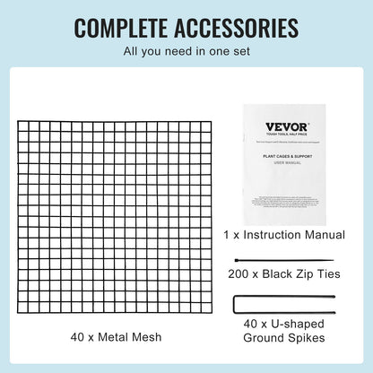 10-pack växtskydd från djur 12'' x 12'' växtbur för grönsaker
