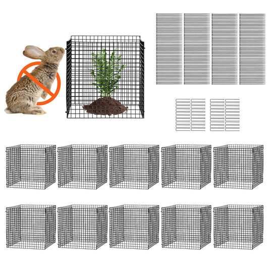10-pack växtskydd från djur 12'' x 12'' växtbur för grönsaker