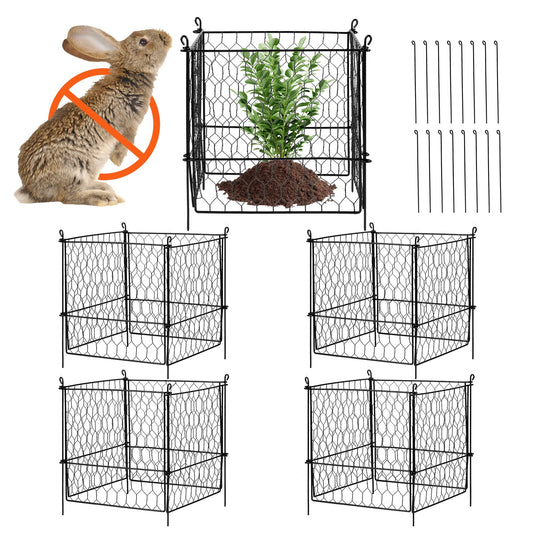 5-pack växtskydd från djur 13,4'' x 13,4'' metallväxtbur