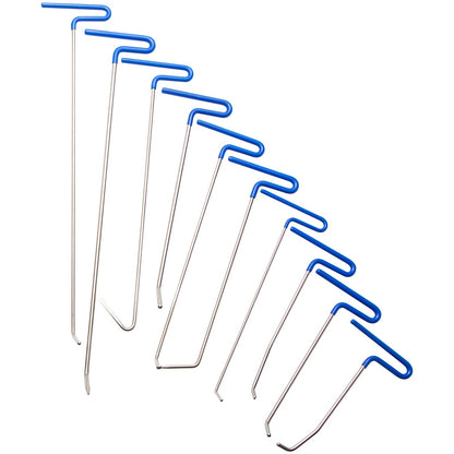 Rods Dent Removal Kit, 20pcs Paintless Dent Repair Tools, Stainless Steel Dent Repair Tools, Whale Tail Dent Repair Tool, Professional Shot Dent Removal Tool for Minor Dents, Door Stings and Hail Damage