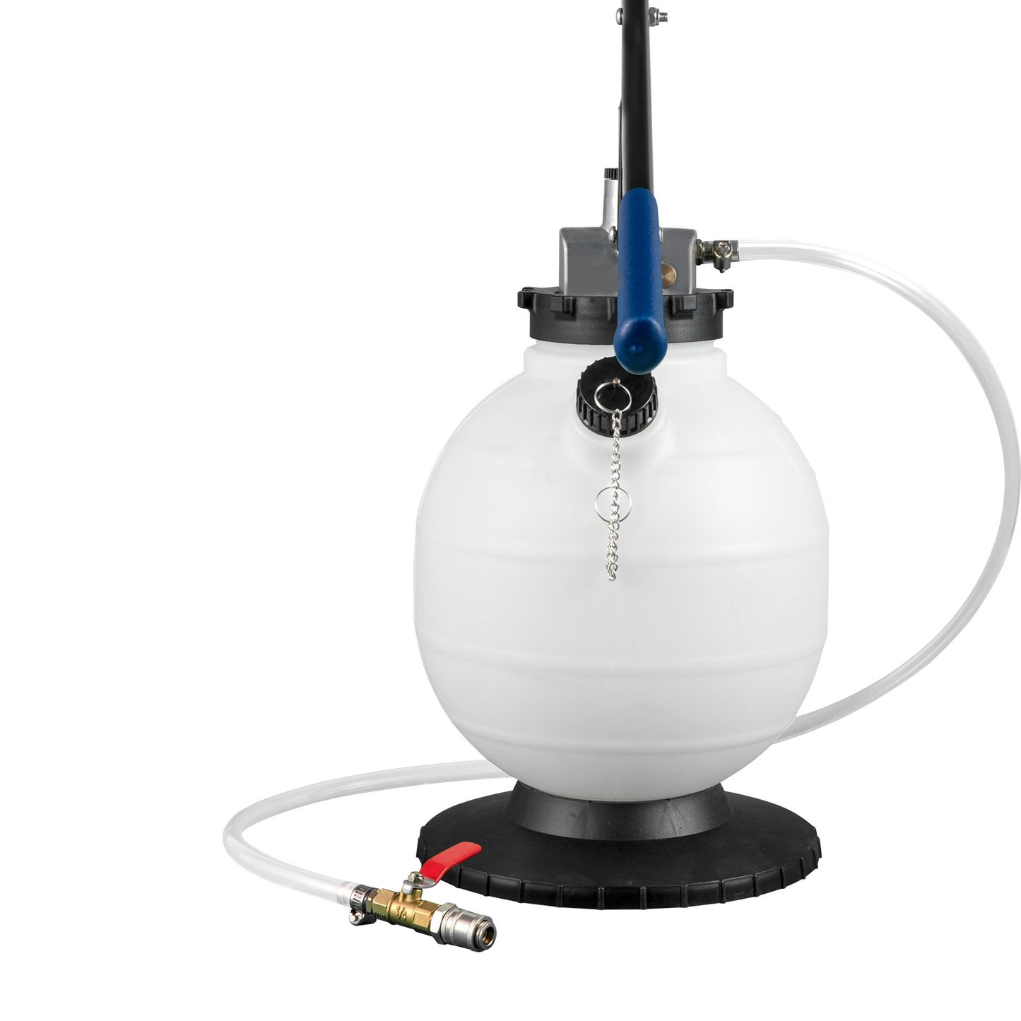 Transmissionsvätskepump manuell ATF-påfyllningssystem dispenser, olje- och vätskeextraktorer 7,5 liter stor kapacitet, automatisk transmissionsvätskepump verktygssats med 15 delar ATF-påfyllningsadaptrar