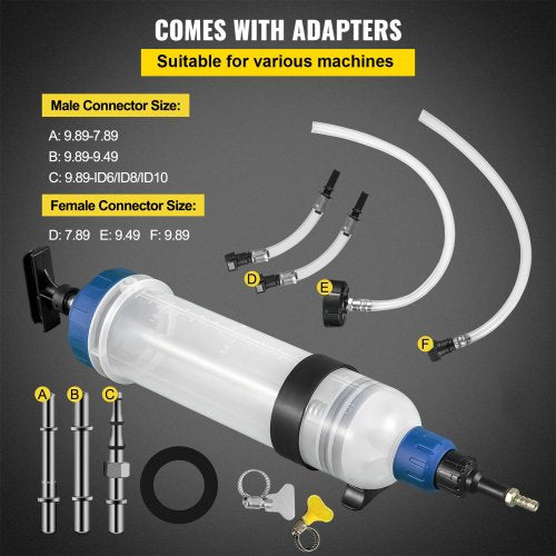 Transmission Fluid Pump Manual ATF Refill System Dispenser, Oil and Fluid Extractors 1.5 Litre Large Capacity, Automatic Transmission Fluid Pump Tool Kit with ATF Refill Adapters | EU