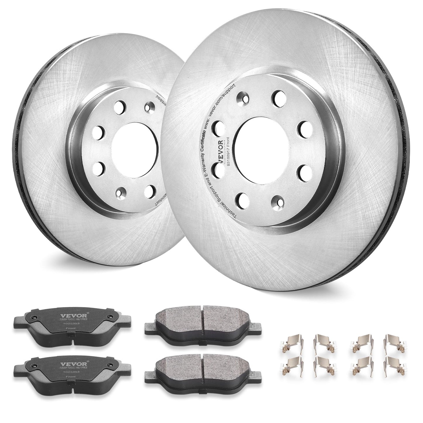 Front Ceramic Brake Rotor Pad Kit för Vauxhall Adam Corsa D Box Hatchback