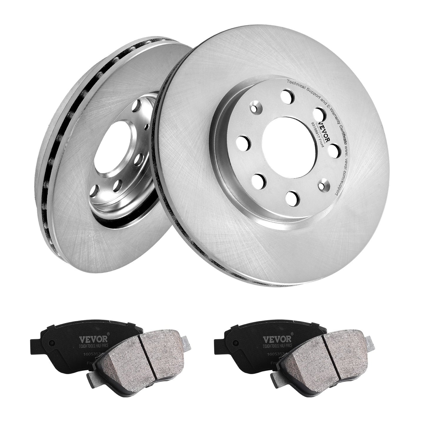 Front Ceramic Brake Rotor Pad Kit för Vauxhall Adam Corsa D Box Hatchback