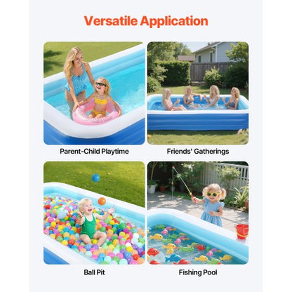 Inflatable Pool Large Inflatable Pool for Kids, Adults, Family | EU