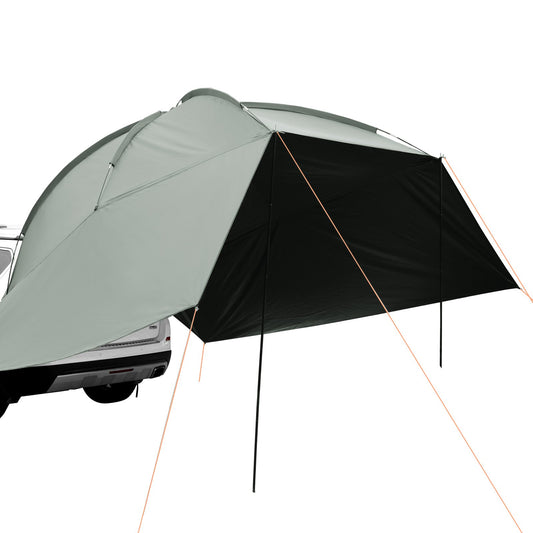 Fordonsmarkis, stor 10' x 7' skärmtäckande bilsidomarkis, PU2000mm UV50+ bilmarkis med förlängda sidotak och bärbar förvaringsväska, lämplig för lastbil, SUV, skåpbil, husbilar