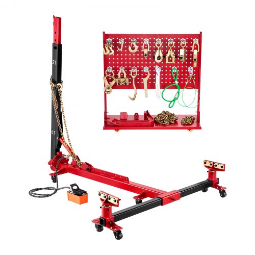 Auto Body Frame Puller Platter 6T Car Frame Machine 6000PSI Fotpump