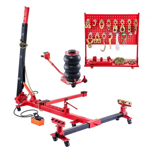 Auto Body Frame Puller Platter 6T Bilrammaskin 3T Airbag Domkraft