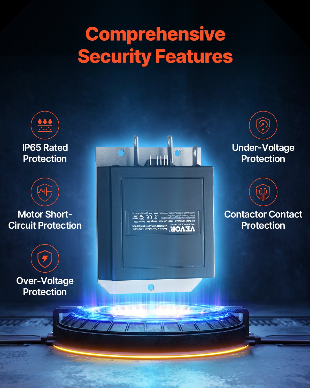 Golf Cart Controller 36V 350A Speed Regulator for EZGO 1206-4301 Models