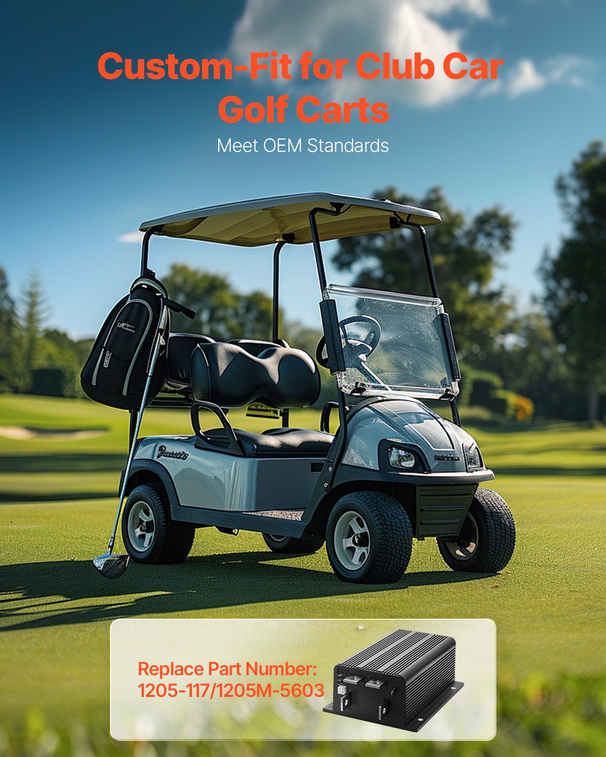 Golf Cart Controller 36V 500A Controller for Club Car 1205-117/1205M-5603