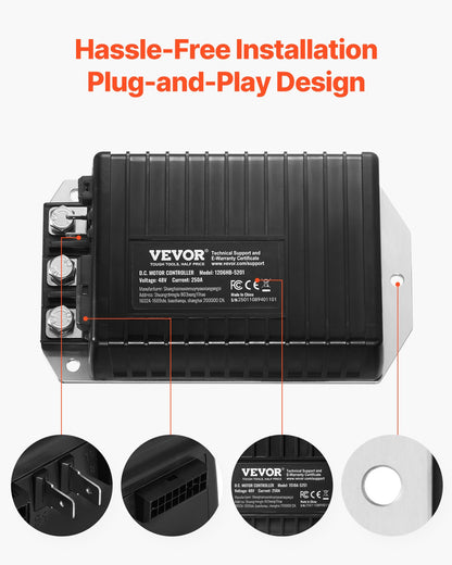 Golf Cart Controller 48V 250A Speed Control for EZGO TXT 1206HB-5201