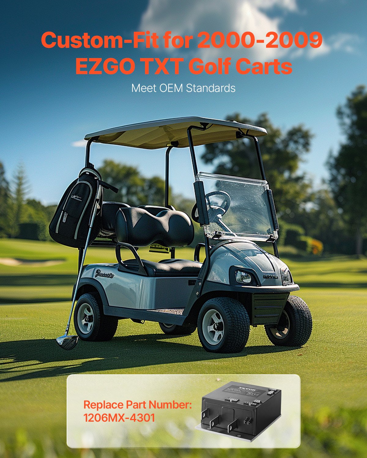 Golf Cart Controller 36V 350A Speed Controller for EZGO TXT 1206MX-4301