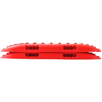 2PCS Traction Boards med PP för Mud Snow Sand Storage Bag Kort Röd
