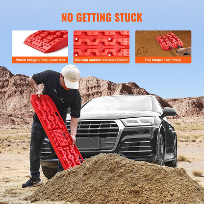 2PCS Drawstring Boards with PP for Mud Snow Sand Storage Bag Long Red