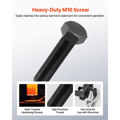 Harmonic Balancing Puller Set Adjustable 3-Jaw Puller for Most Later Models