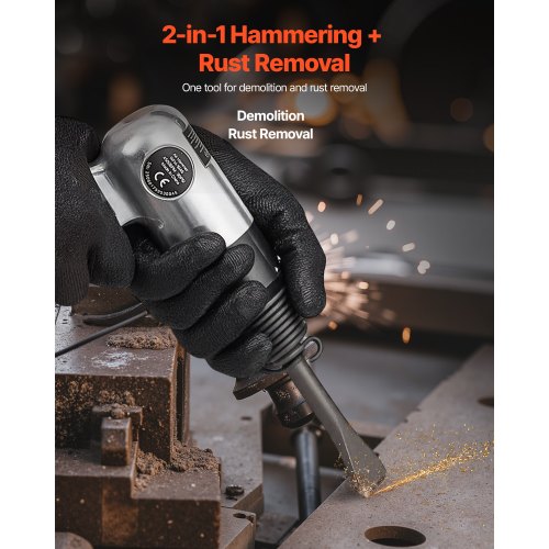 Lufthammare 4500 BPM Pneumatisk hammare med luftnålsrensare och 4 mejslar |  EU