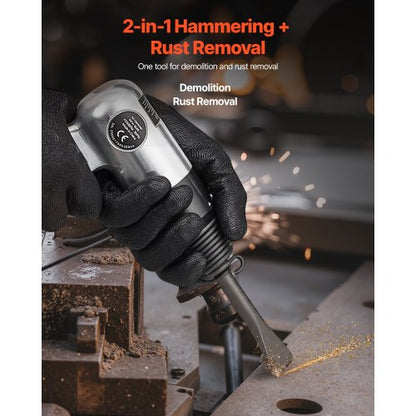 Lufthammare 4500 BPM Pneumatisk hammare med luftnålsrensare och 4 mejslar |  EU