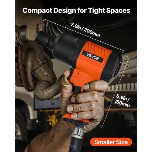 Lufttrycksslagskruvmejsel, 1/2"-fäste Pneumatisk slagskruvmejsel Upp till 1490 Nm Bakåtmoment, 7500 RPM 4-växlad justerbar och lätt pneumatisk pistol för bilreparationer och underhåll |  EU