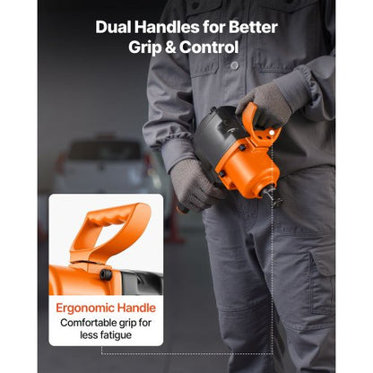 1-tums luftslagskruvmejsel, dubbelhammare luftslagpistol, upp till 1626 Nm bakåtvridmoment, 4600 varv/min 6-växlad pneumatisk skiftnyckel för tunga bilreparationer och underhåll |  EU