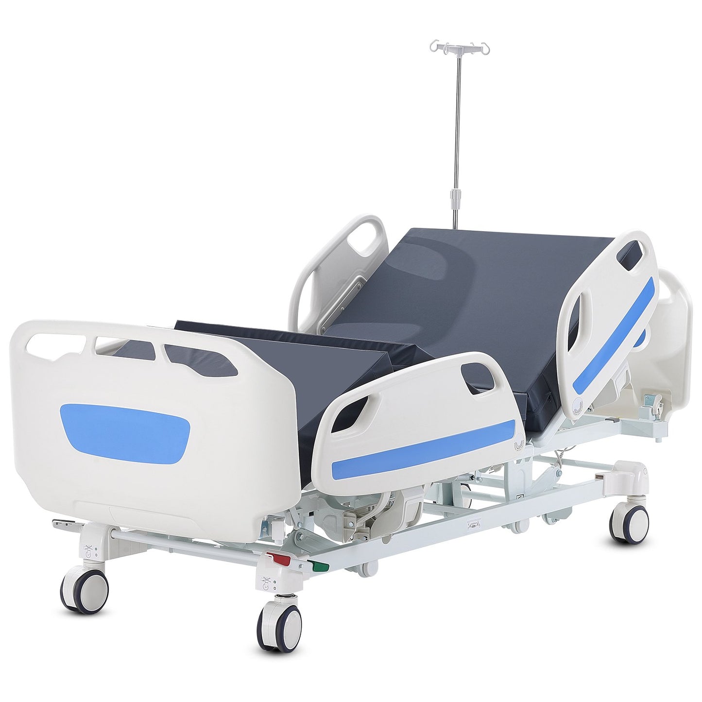 Premium 5-funktion Full elektrisk sjukhussäng ICU Medical Bed 550LBS Laster