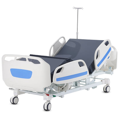 Premium 5-funktion Full elektrisk sjukhussäng ICU Medical Bed 550LBS Laster