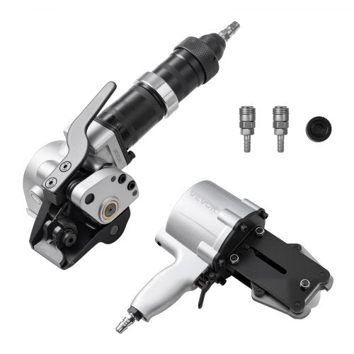 Pneumatisk stålbandningsmaskin, 8500 N spänningskraft, metallbandningsverktyg, spännare och skärförslutare för 19 mm breda metallband, kraftig delad balpress för höghållfasta förpackningar |  EU