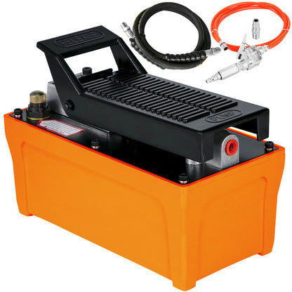 10000 PSI hydraulic pump, air foot pump with hose, hydraulic jack pump with air hose for hydraulic frame cylinders (hydraulic pump with hose)