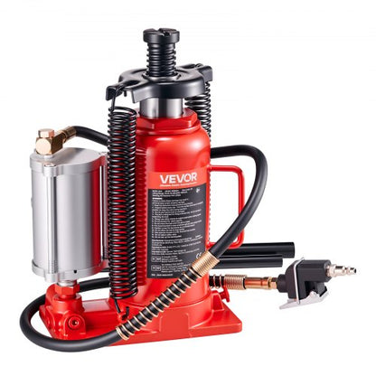 Lufthydraulischer Flaschenwagenheber, 20 Tonnen (44092 lb), Autoreparatur, Rot | EU