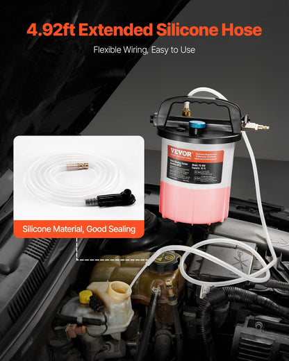 3L brake fluid bleeding kit with 13 hose connections