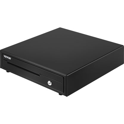 Kassalåda, 16" 12 V, för POS-system med kassafack för 5 sedlar och 8 mynt, avtagbart myntfack och 2 nycklar ingår, RJ11/RJ12-kabel för stormarknad, bar, kafé, restaurang