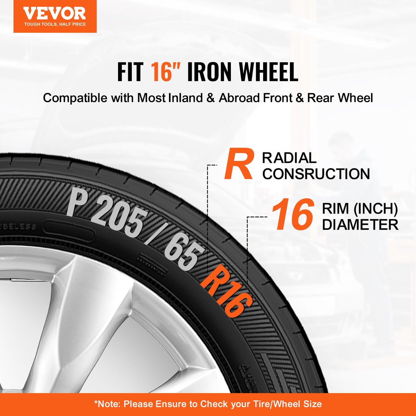 16" wheel rim protection hub caps Set of 4 robust hub caps for all weather