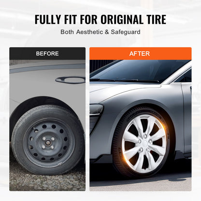 16" wheel rim protection hub caps Set of 4 robust hub caps for all weather