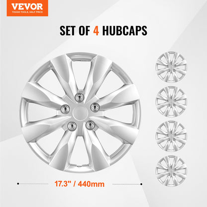 16" wheel rim protection hub caps Set of 4 robust hub caps for all weather