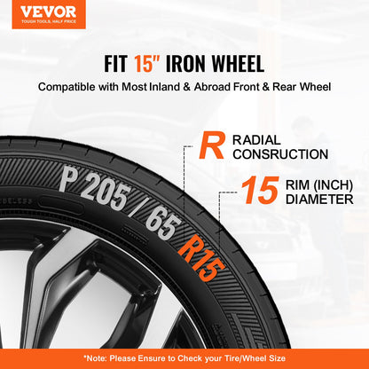 15" wheel rim protection hub caps Set of 4 robust hub caps for all weather