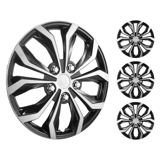 15" wheel rim protection hub caps Set of 4 robust hub caps for all weather