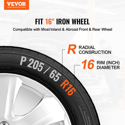 16" wheel rim protection hub caps Set of 4 robust hub caps for all weather