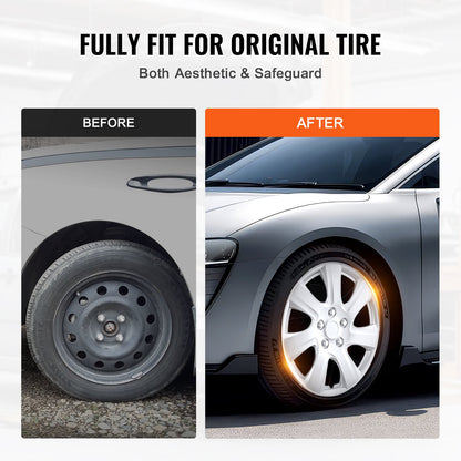 16" wheel rim protection hub caps Set of 4 robust hub caps for all weather