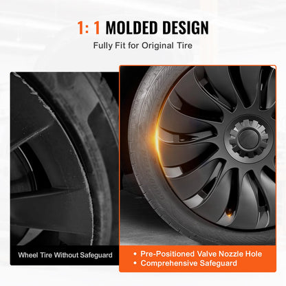 19" wheel rim protector for 2021-2023 model Y hub cap with valve nozzle hole