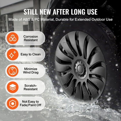 19" wheel rim protector for 2021-2023 model Y hub cap with valve nozzle hole